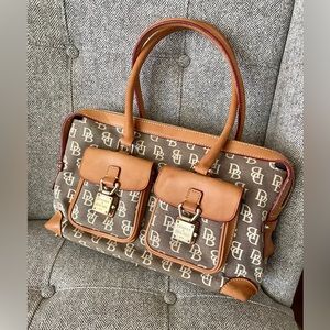 Dooney & Bourke Signature Double Lock Satchel